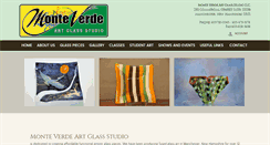 Desktop Screenshot of monteverdeartglassstudio.com